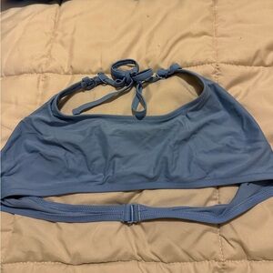 aerie Light Blue Halter Bikini Top